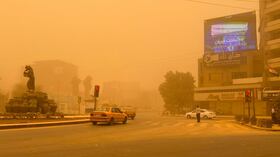 En imágenes : Fuerte tormenta de arena azota Bagdad