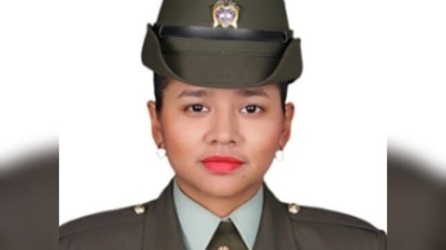 Patrullera Andry Vanessa Merlano, asesinada en Santa Fe de Antioquia.