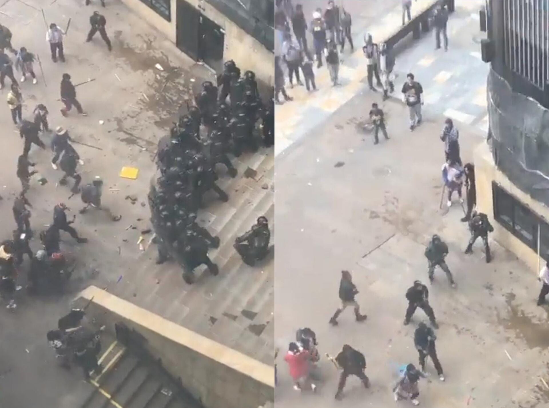 Disturbios por protestas indígenas.