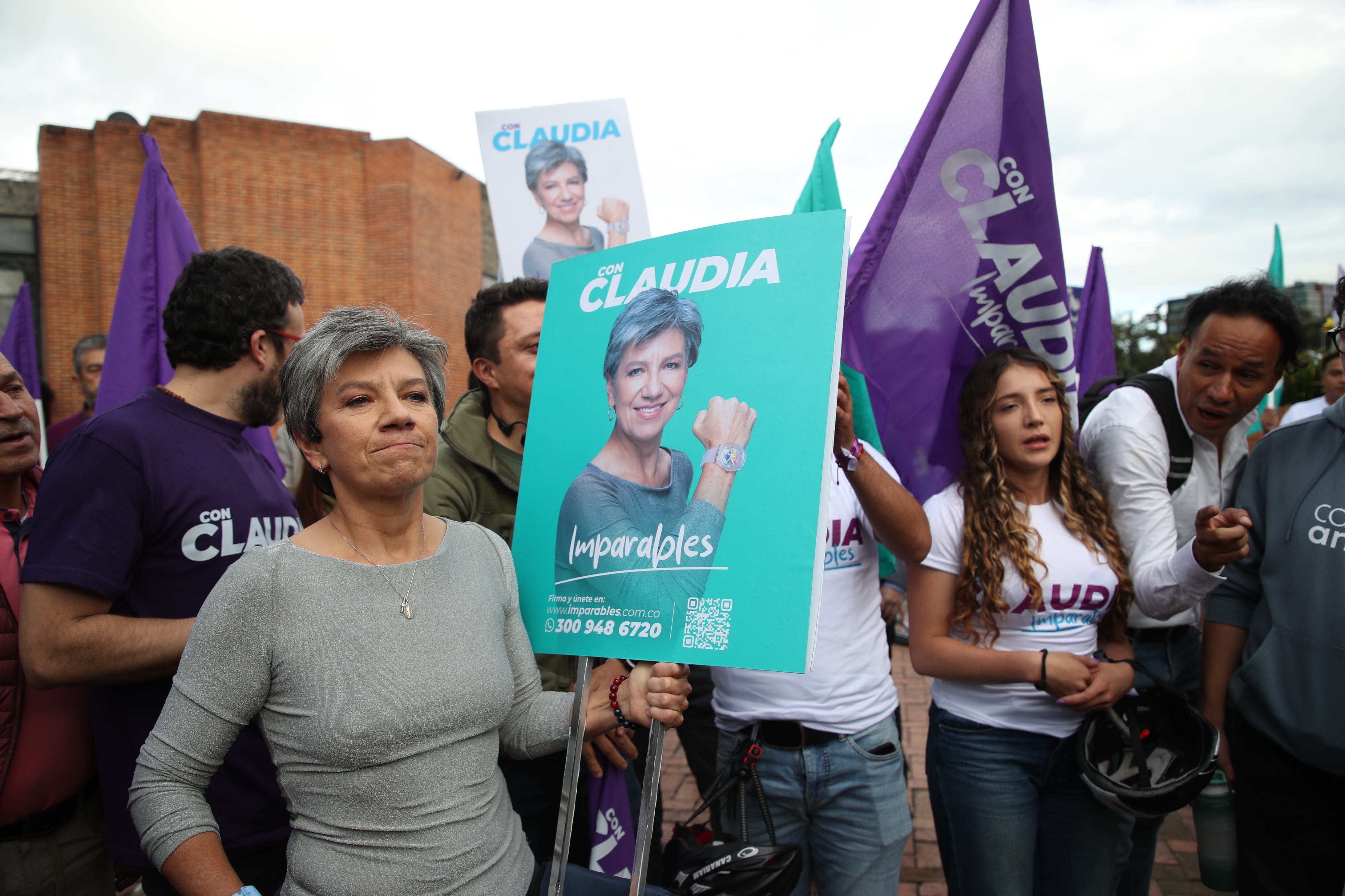 Rueda de prensa, inscripción del comité de firmas Claudia López
Registaduría nacional