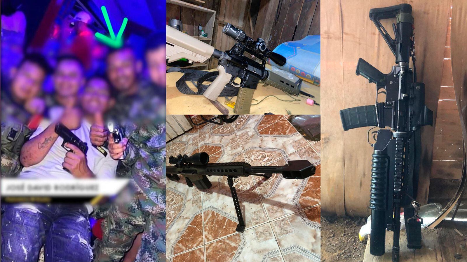 En el celular de alias Pita, capturado en Paujil, Caquetá, hallaron fotos de poderoso arsenal que usan contra la fuerza pública.