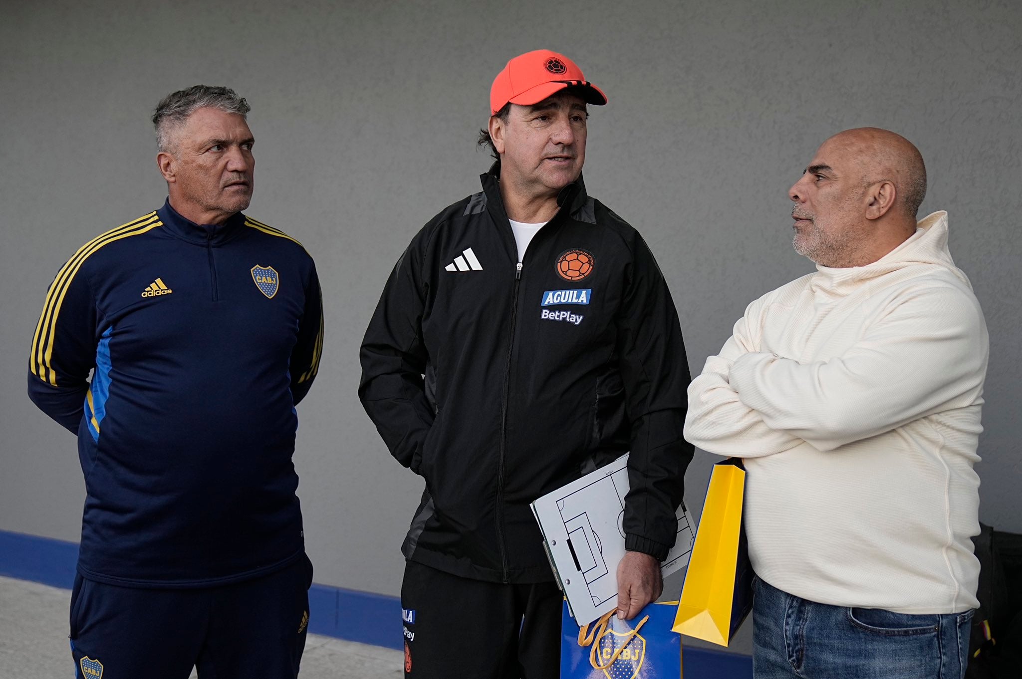 Néstor Lorenzo, técnico de Colombia, en la sede de Boca Junios.