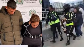 Los señalados asesinos del vigilante y el momento en el que los compañeros de la víctima la llevan hasta el médico.