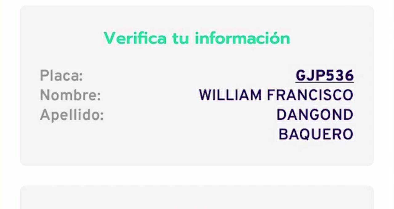 El registro de la camioneta de William Dangond