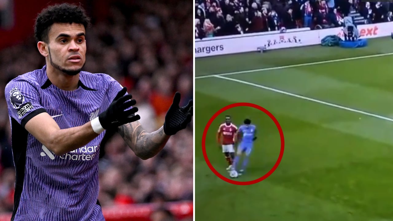 Luis Díaz, señalado tras el partido contra Nottingham