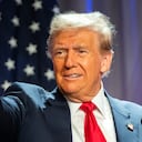 El presidente electo de Estados Unidos, Donald Trump, habla en una reunión de la Conferencia de los Republicanos de la Cámara de Representantes en el Hyatt Regency en Capitol Hill el 13 de noviembre de 2024 en Washington, DC