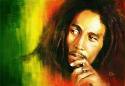 Bob Marley, el líder, compositor y guitarrista nacido en Jamaica 