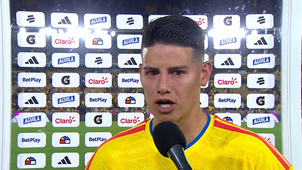 James Rodríguez habló después de la victoria de Colombia ante Costa Rica.