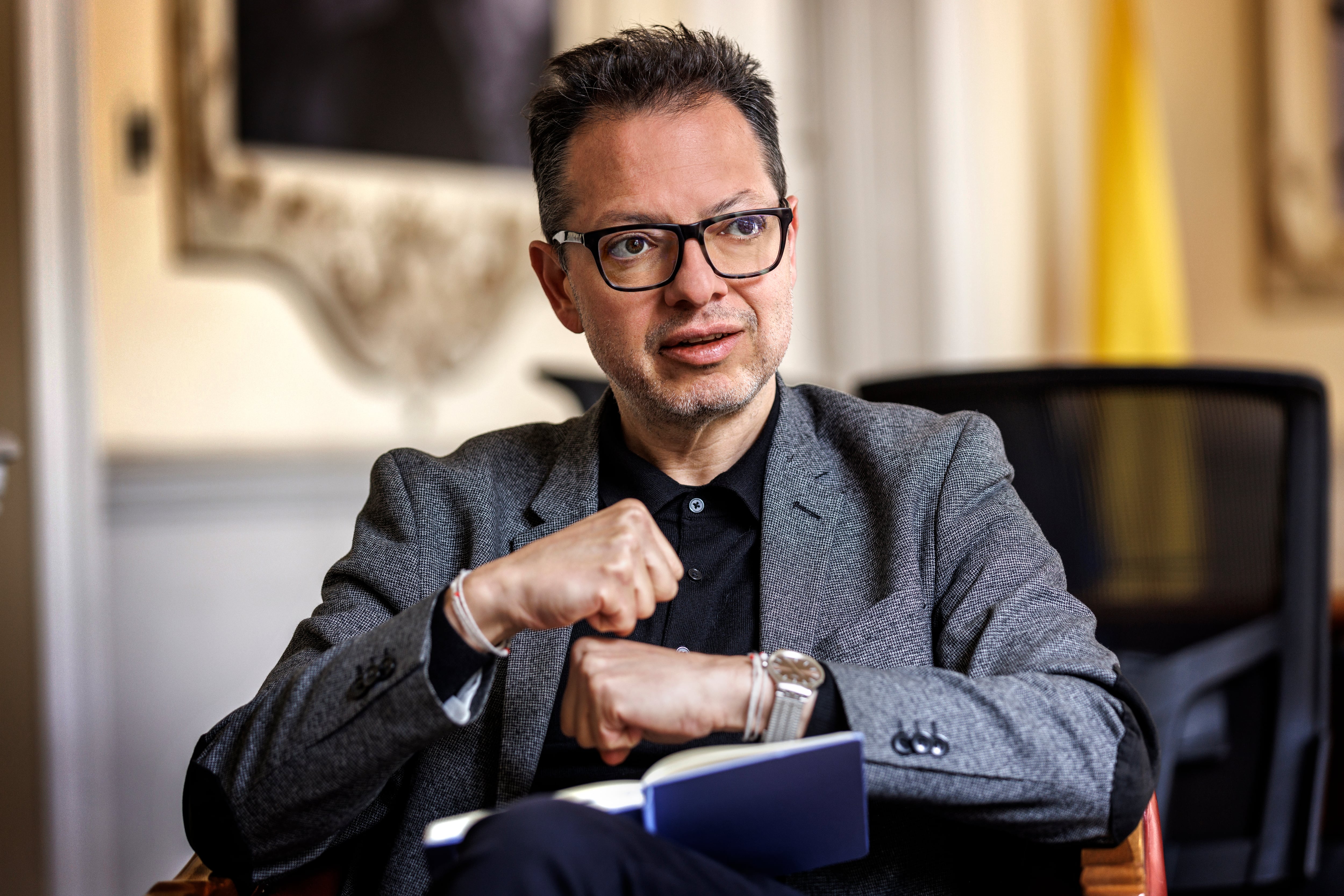 Juan David Correa. Ministro de Cultura.
Bogotá Octubre 15 de 2024.
Foto: Juan Carlos Sierra-Revista Semana.