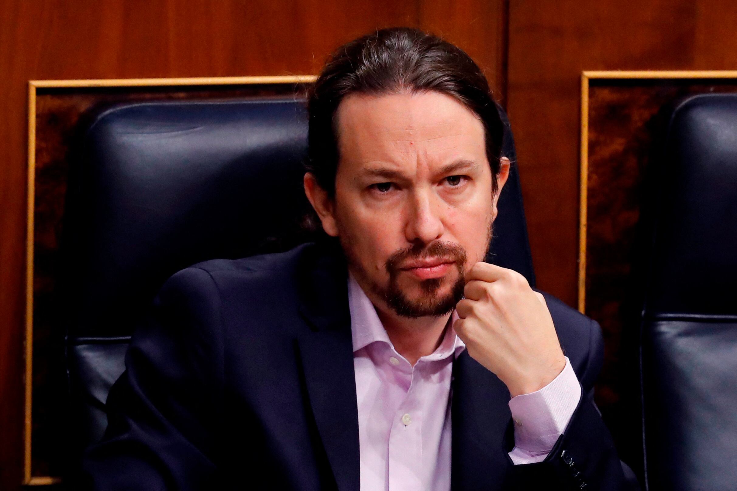 Pablo Iglesias. (Photo by Andres BALLESTEROS / various sources / AFP)