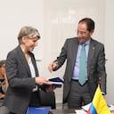 Marcela Melendez, directora de Fedesarrollo, y José Manuel Restrepo, vicepresidente del país