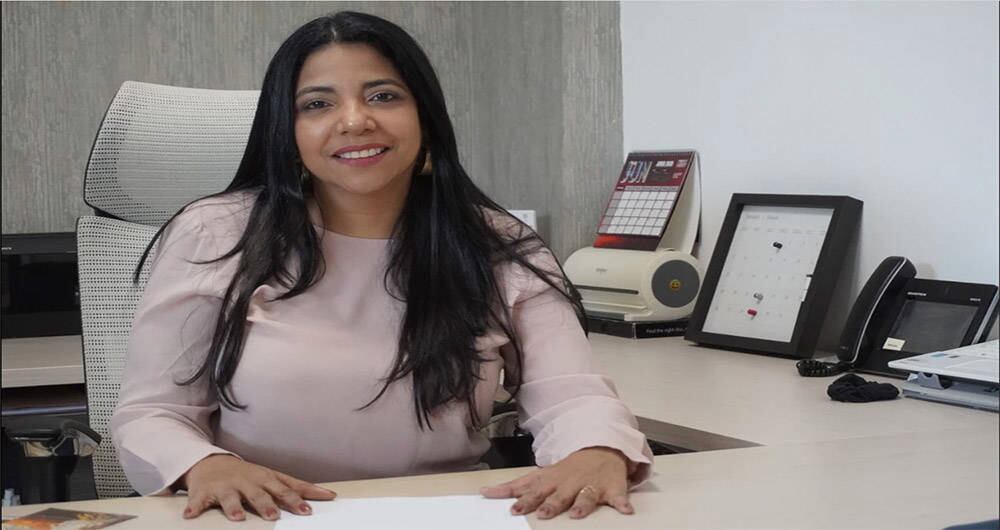 Mabel Moscote Moscote gerente de Telacaribe desde el pasado 27 de julio.