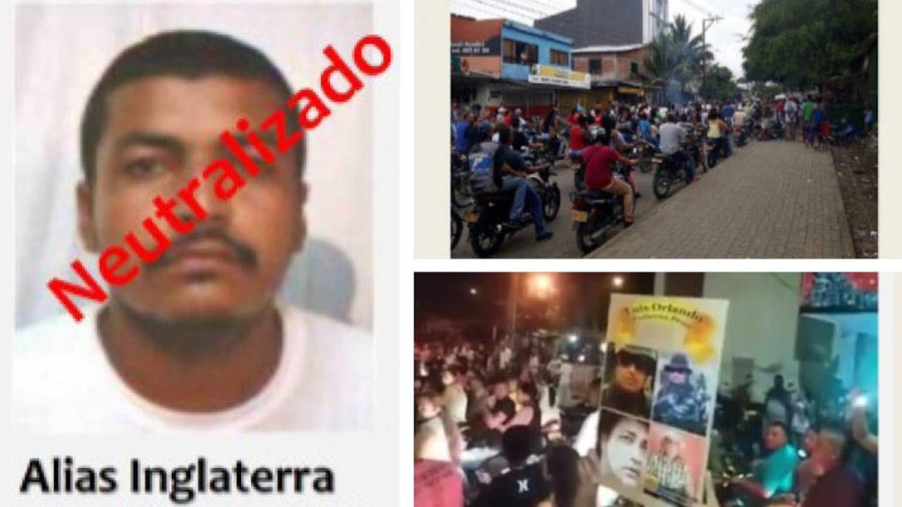 La gente de Carepa (Antioquia) recibió a alias Inglaterra como un héroe municipal. Con disparos al aire, corridos prohibidos, globos, camisetas alusivas y una caravana de motos, miles de personas despidieron al capo del Clan del Golfo.