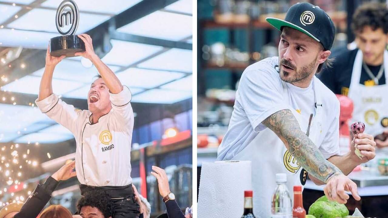 Tatán Mejía fue finalista de 'Masterchef' que ganó el actor Ramiro Meneses. Foto Instagram @@tatanmejia cortesía RCN. Montaje SEMANA.