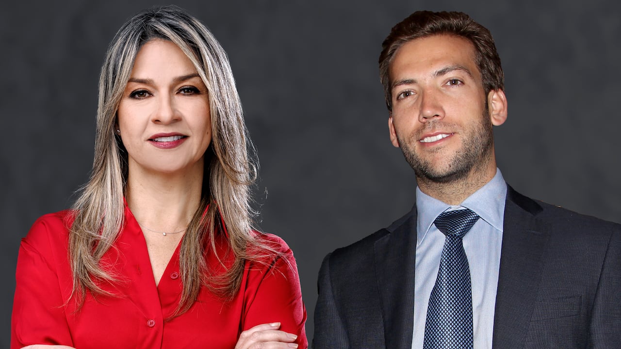 Vicky Dávila y Martín Santos.