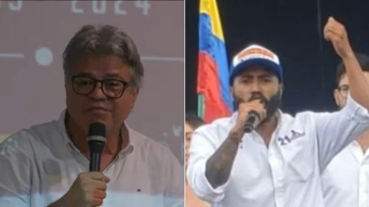 Senador Wilson Arias y excandidato al Concejo de Bogotá Iván Andrés Díaz.