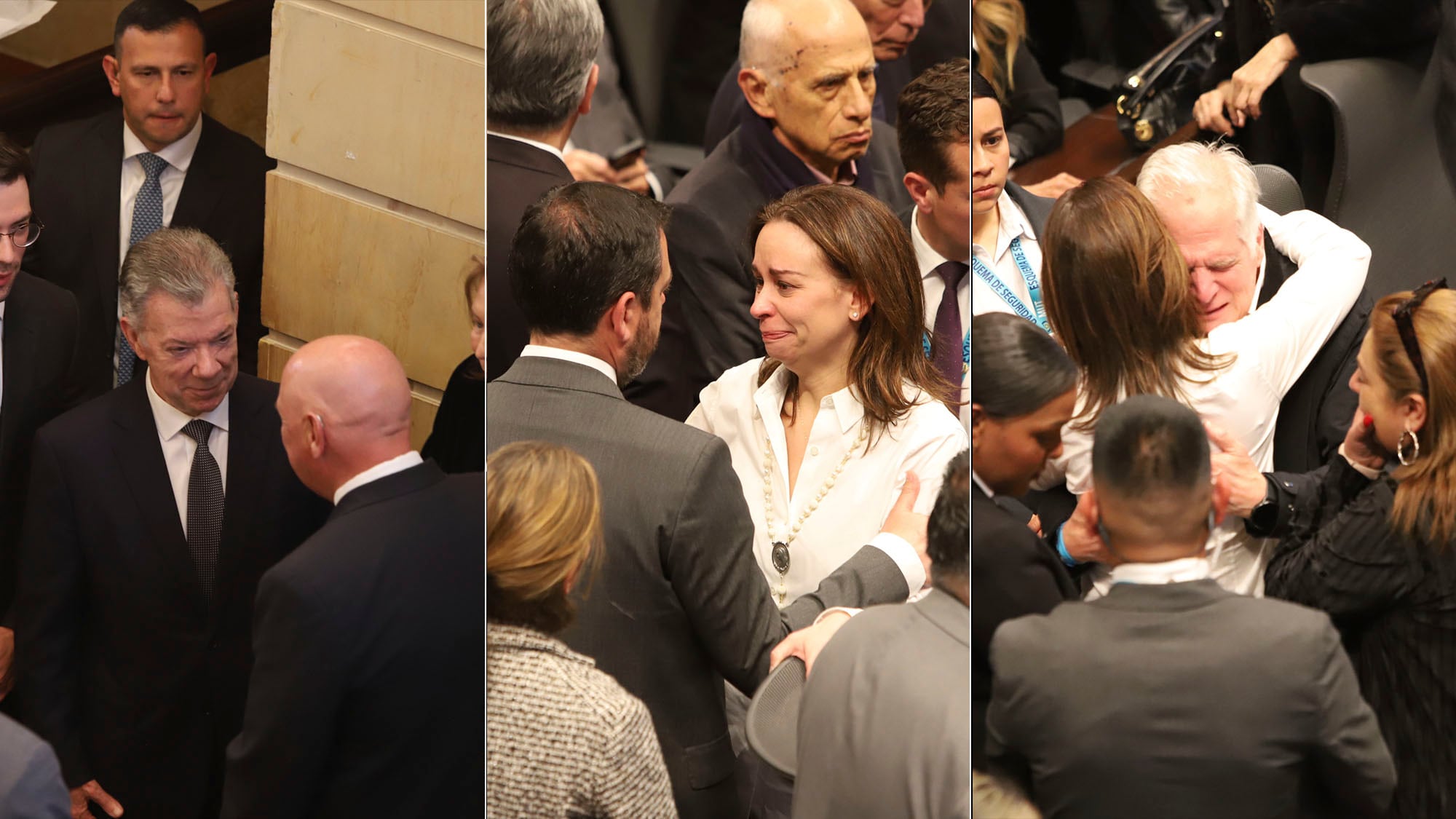 Bogotá. Agosto 11 de 2025. En el salón elíptico del Congreso de la República se reúne la familia, los amigos y allegados del senador y precandidato presidencial Miguel Uribe Turbay para llevar a cabo la cámara ardiente y el homenaje a su trayectoria política