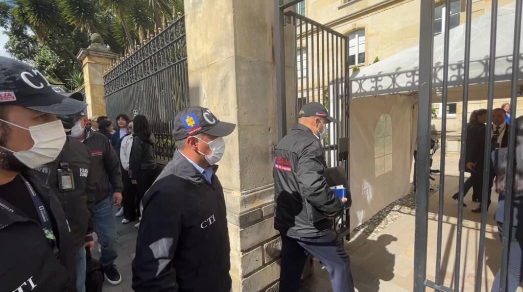 EL CTI de la Fiscalía adelantó una inspección en la Casa de Nariño.
