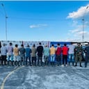 En la vereda La India del municipio de En Anserma, Caldas, fueron capturadas 13 personas quienes son acusadas de presuntamente realizar labores de explotación ilícita de yacimientos mineros en el río Cauca