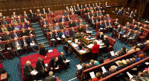 Cámara de los Lores, Reino Unido.
