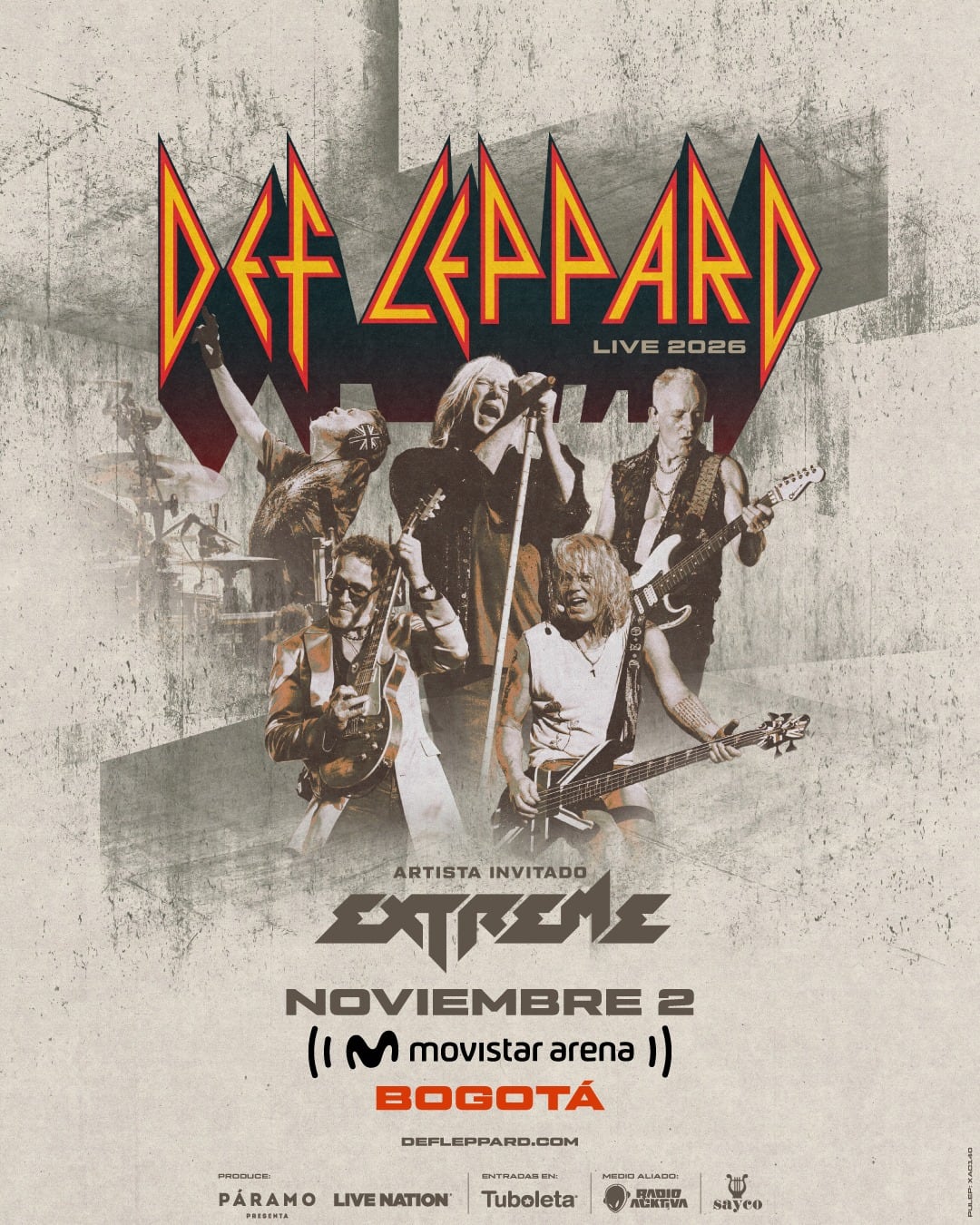 Def Leppard pasó dos veces por la capital. Esta, su tercera, abriendo un tremendo noviembre de 2026 en el Movistar Arena, promete ser increíble.