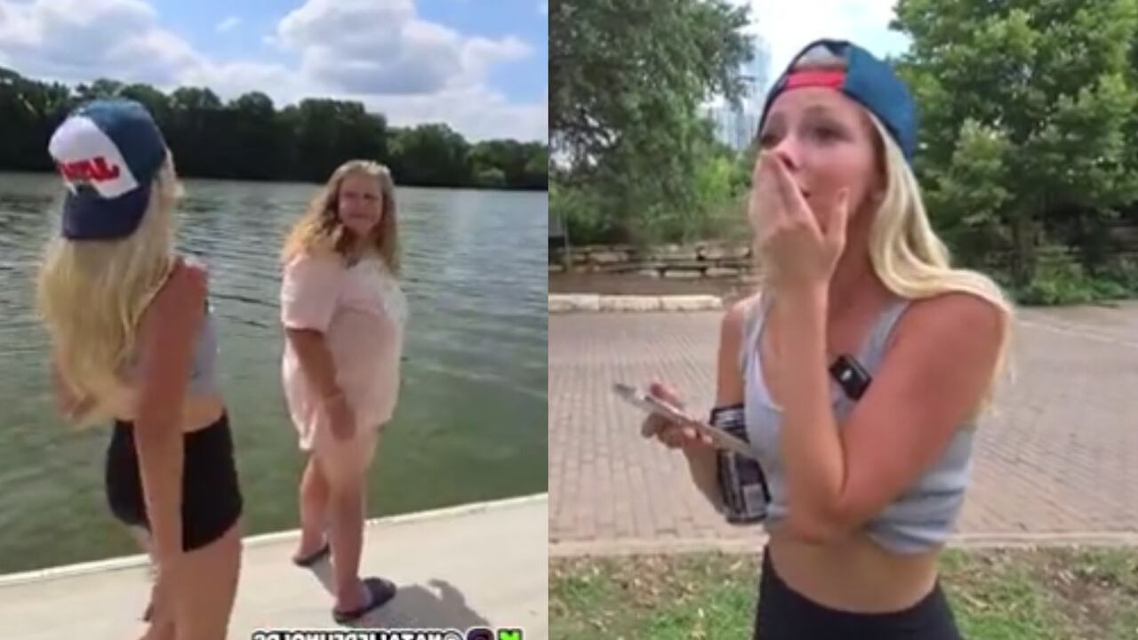 Influencer causa indignación por peligroso desafío que le puso a una mujer por 77 mil pesos; huyó cuando pedía ayuda