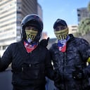 Manifestación de motociclistas en contra de la prohibición del parrillero en moto en Bogotá