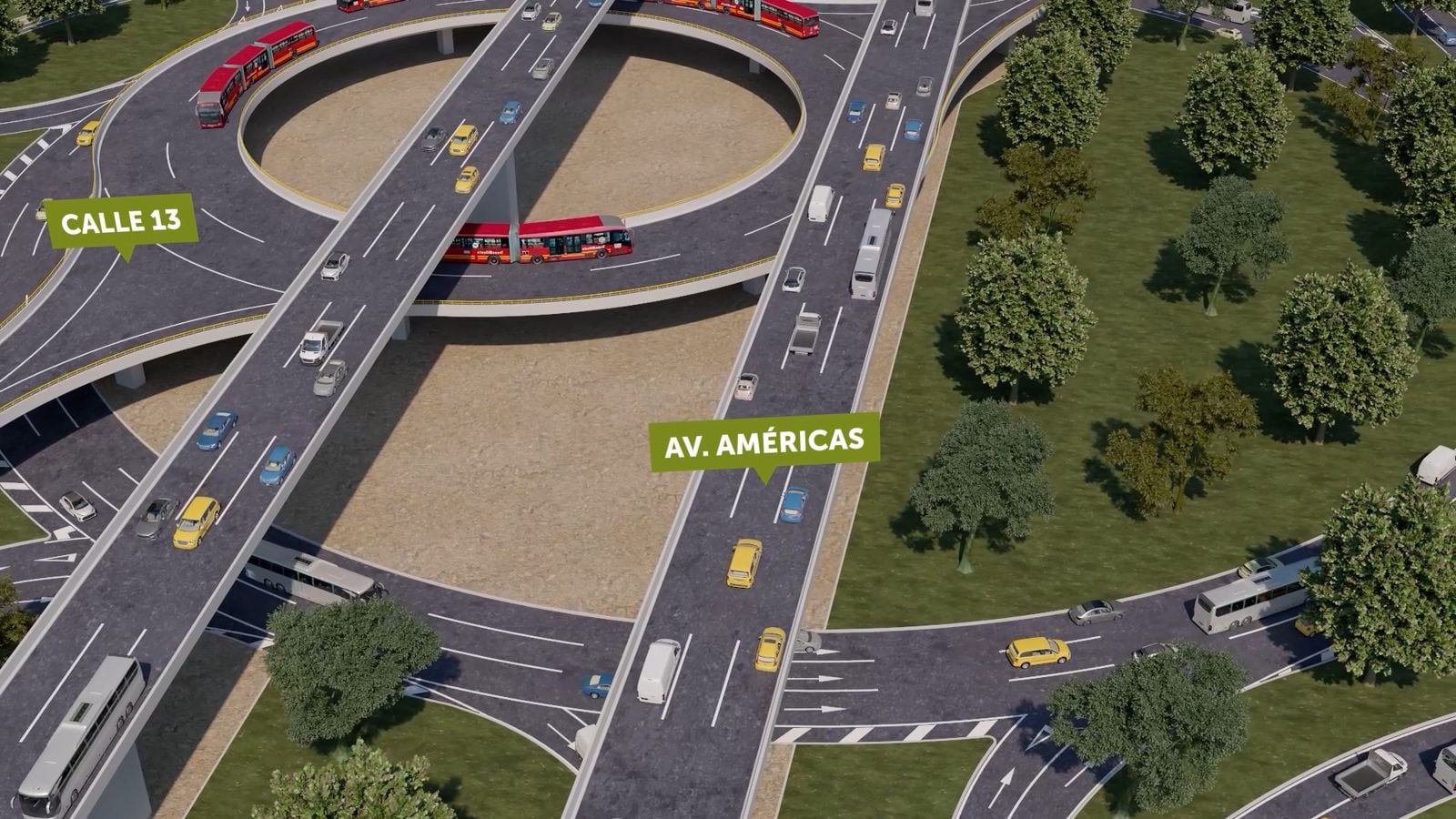 Así será la nueva calle 13 de Bogotá