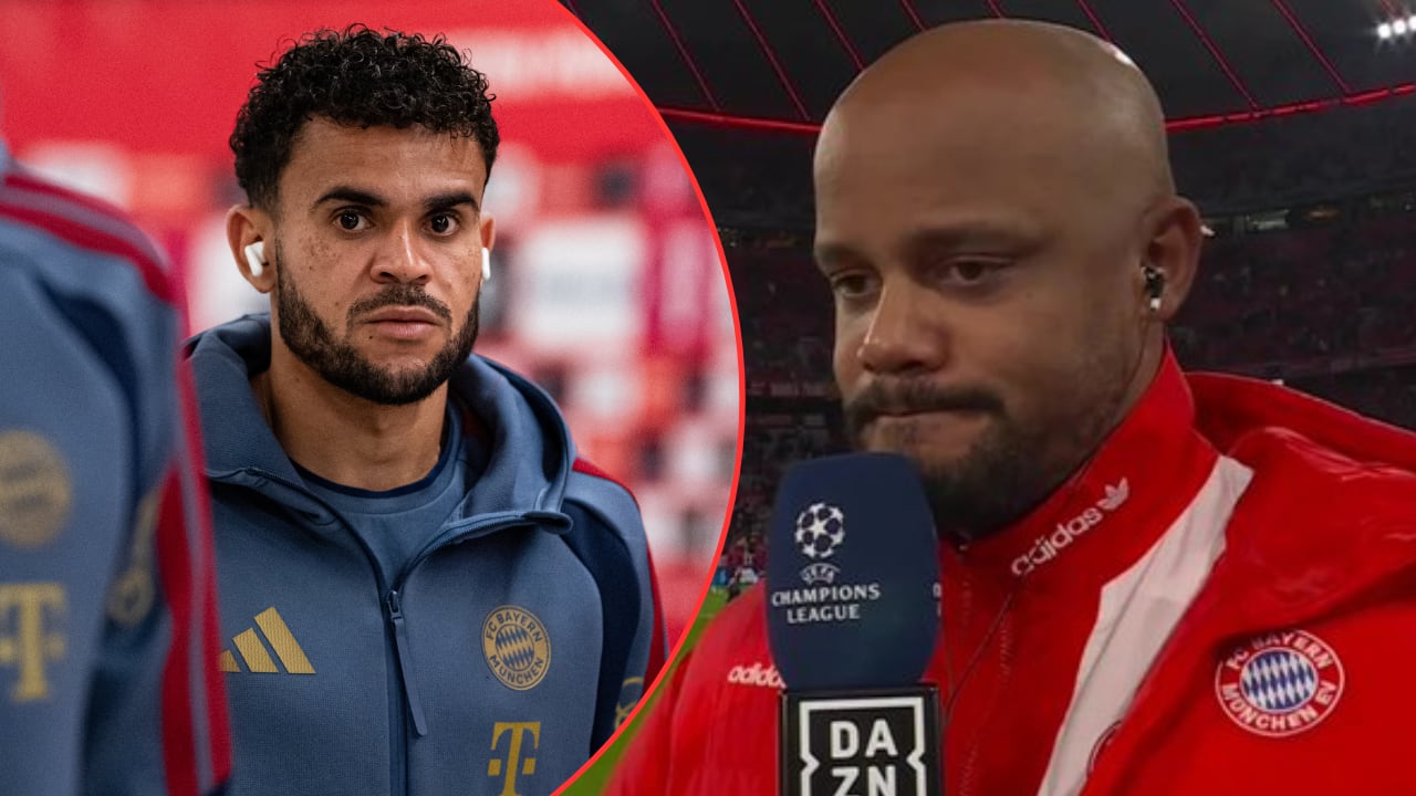 Vincent Kompany explicó la suplencia de Luis Díaz vs. el Arsenal en la Champions.