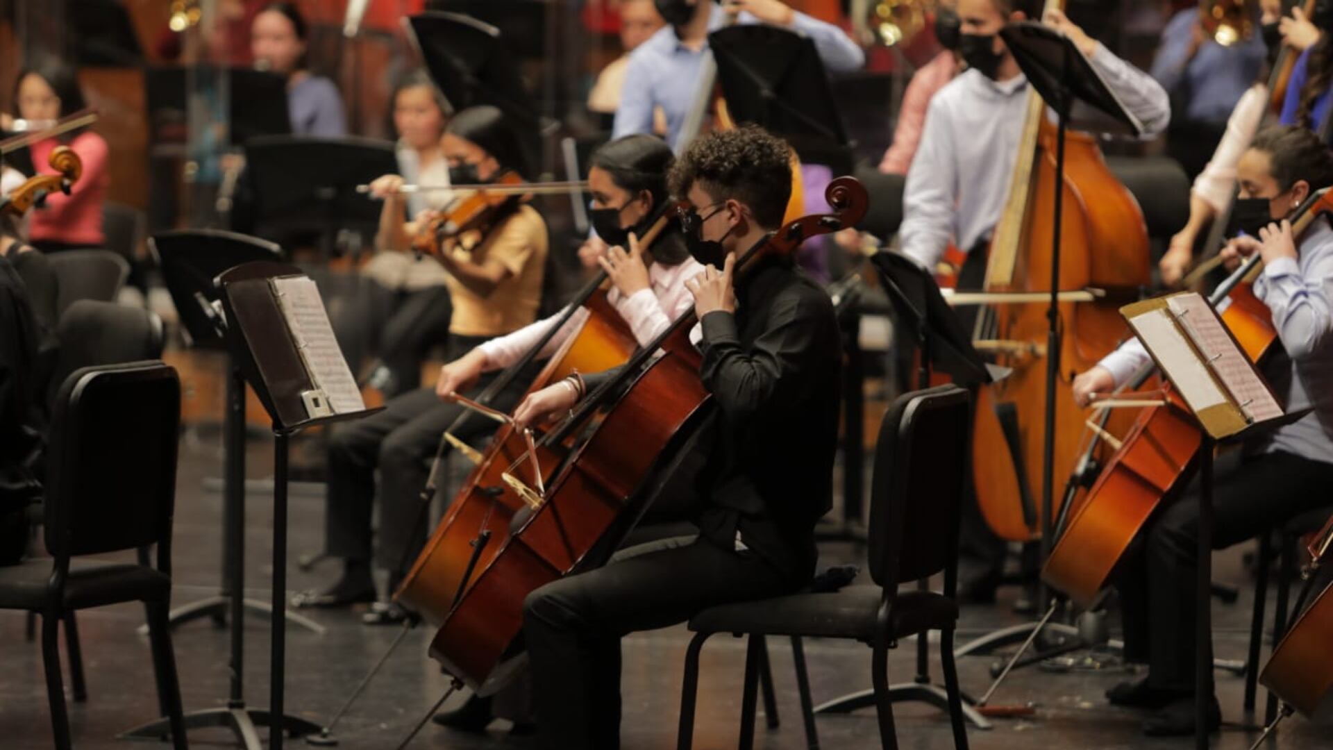 Durante meses, los jóvenes estuvieron practicando a través de plataformas digitales.
