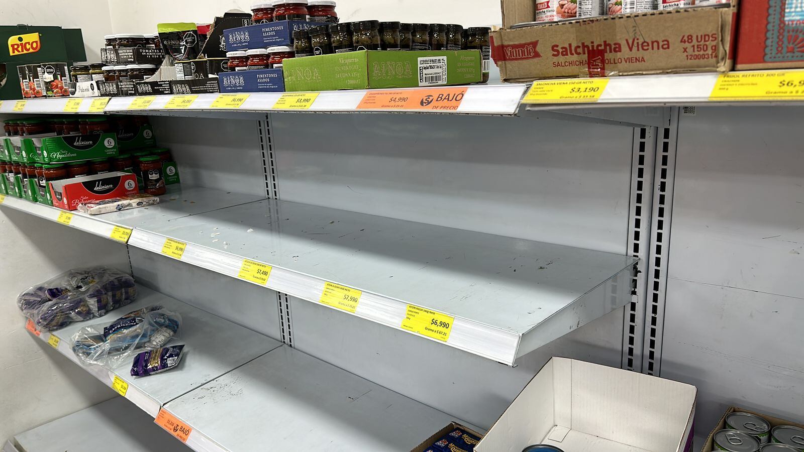 Ya no hay productos de grano en algunos D1.