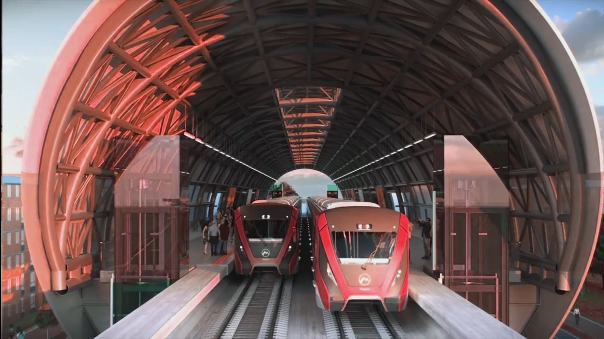 Render de la línea 2 del Metro de Bogotá