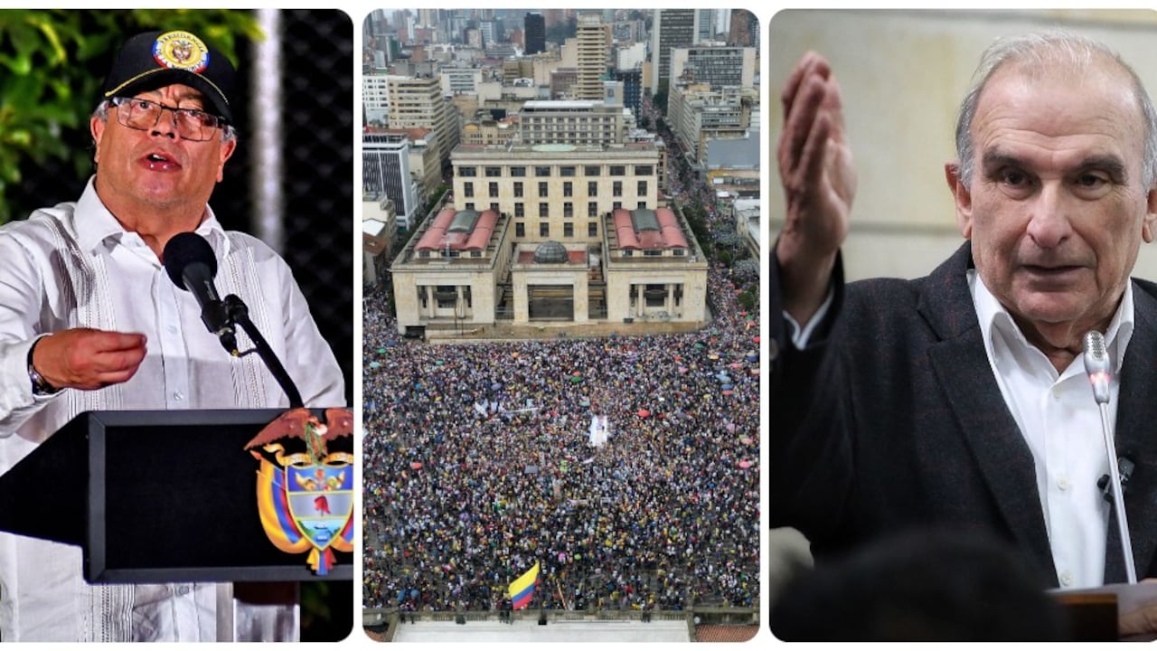 Gustavo Petro, Humberto de la Calle y la Plaza de Bolívar llena este domingo.