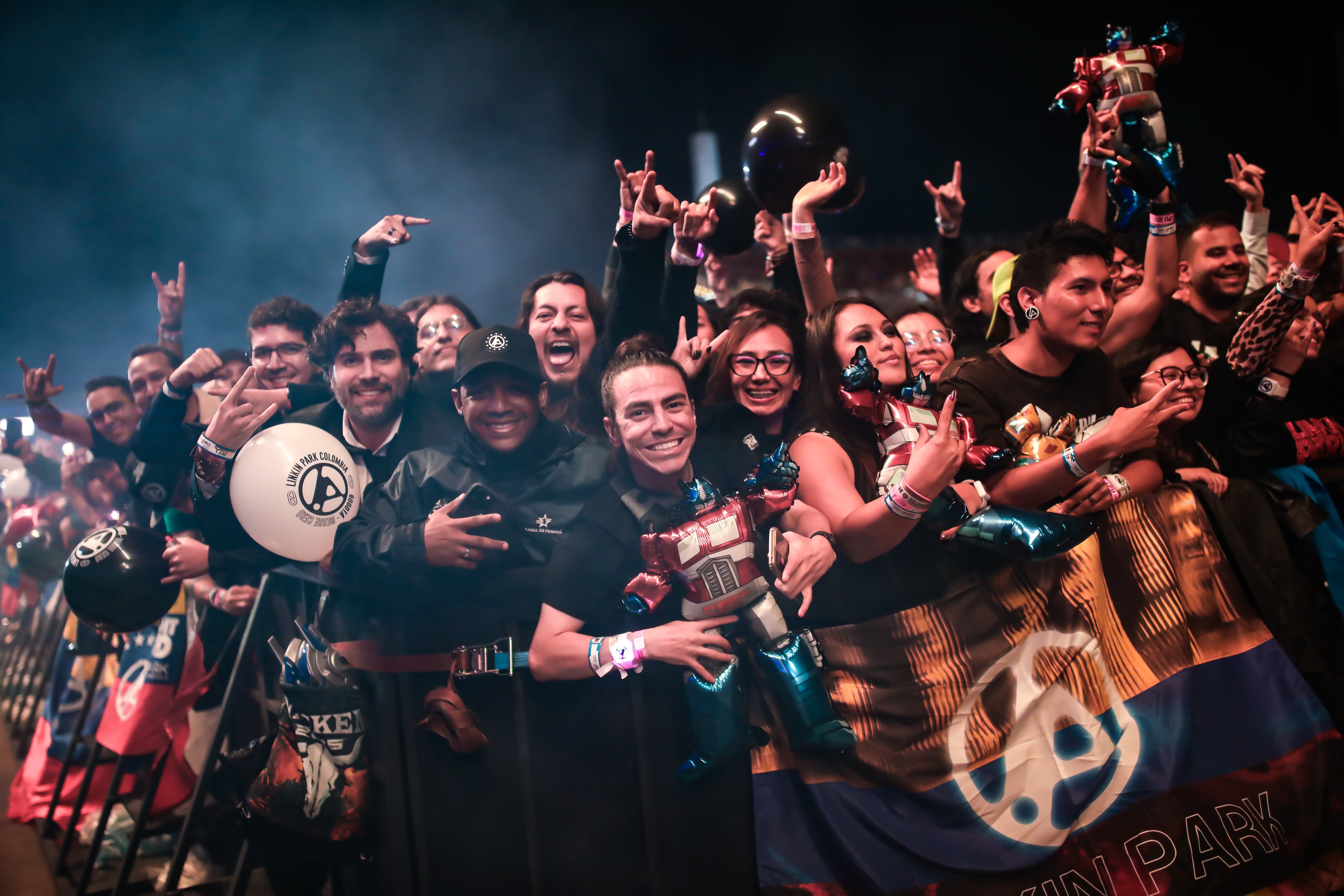 Linkin Park en el Vive Claro de Bogotá, el 25 de octubre de 2025.