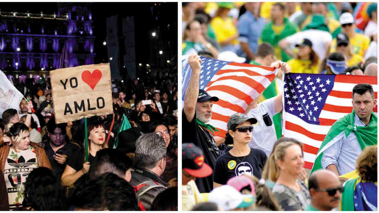 Los votantes de AMLO y Bolsonaro los eligieron con la esperanza de que cambiarían la política tradicional. En el caso del brasileño, sus seguidores comparten la admiración de su caudillo por Estados Unidos.