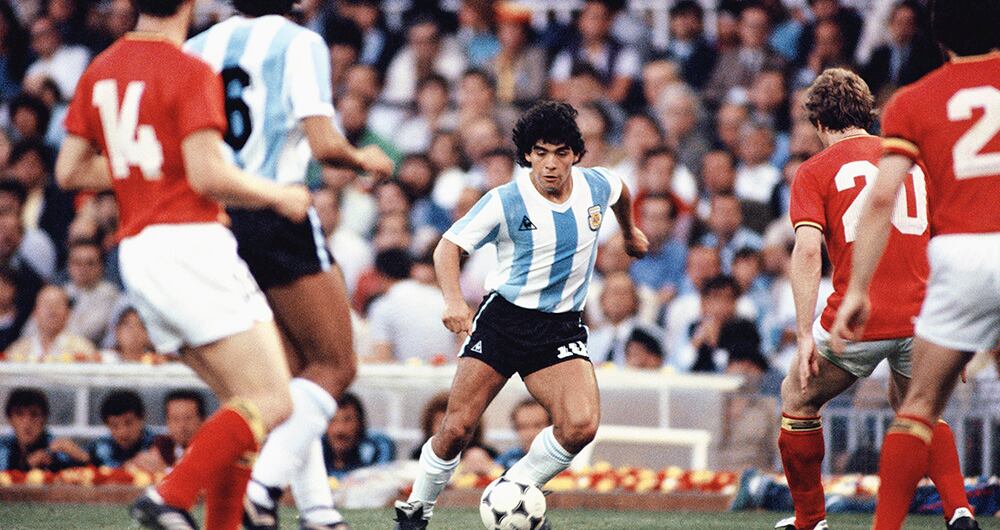  En el Camp Nou el 13 de junio de 1982, en el Mundial de España frente a Bélgica.