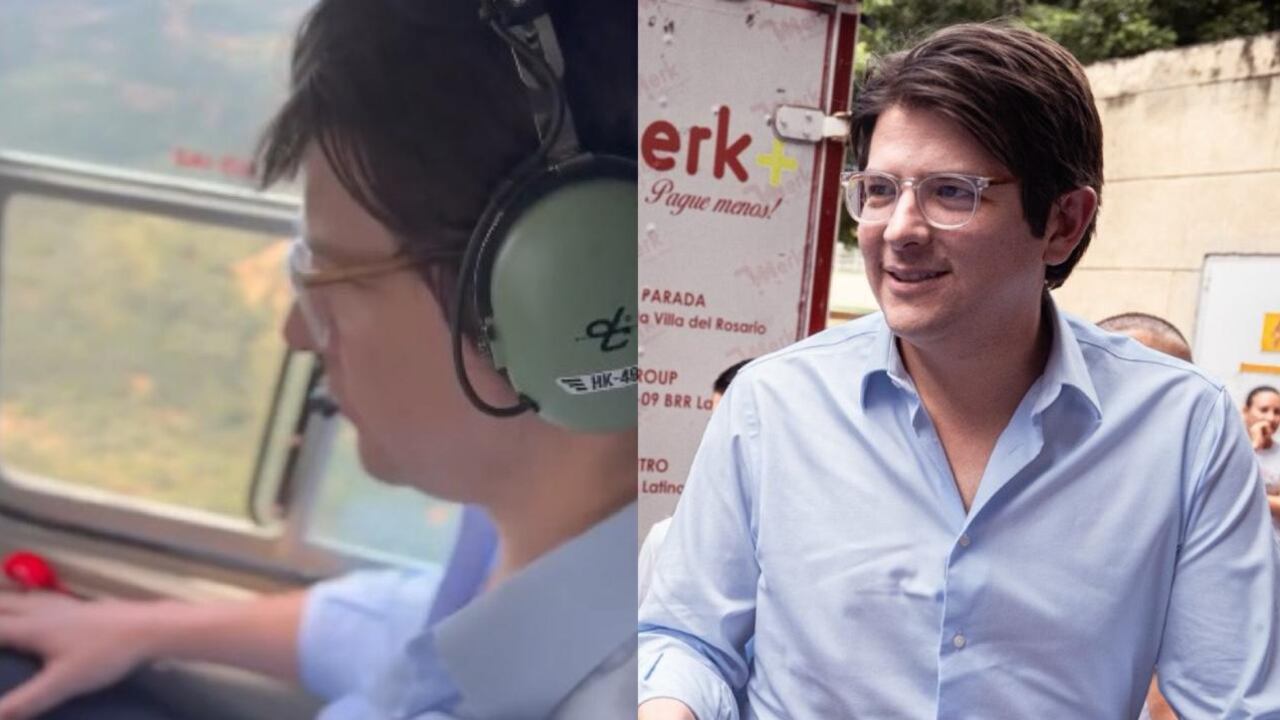 Miguel Uribe, precandidato presidencial del Centro Democrático, sobrevoló el Catatumbo.