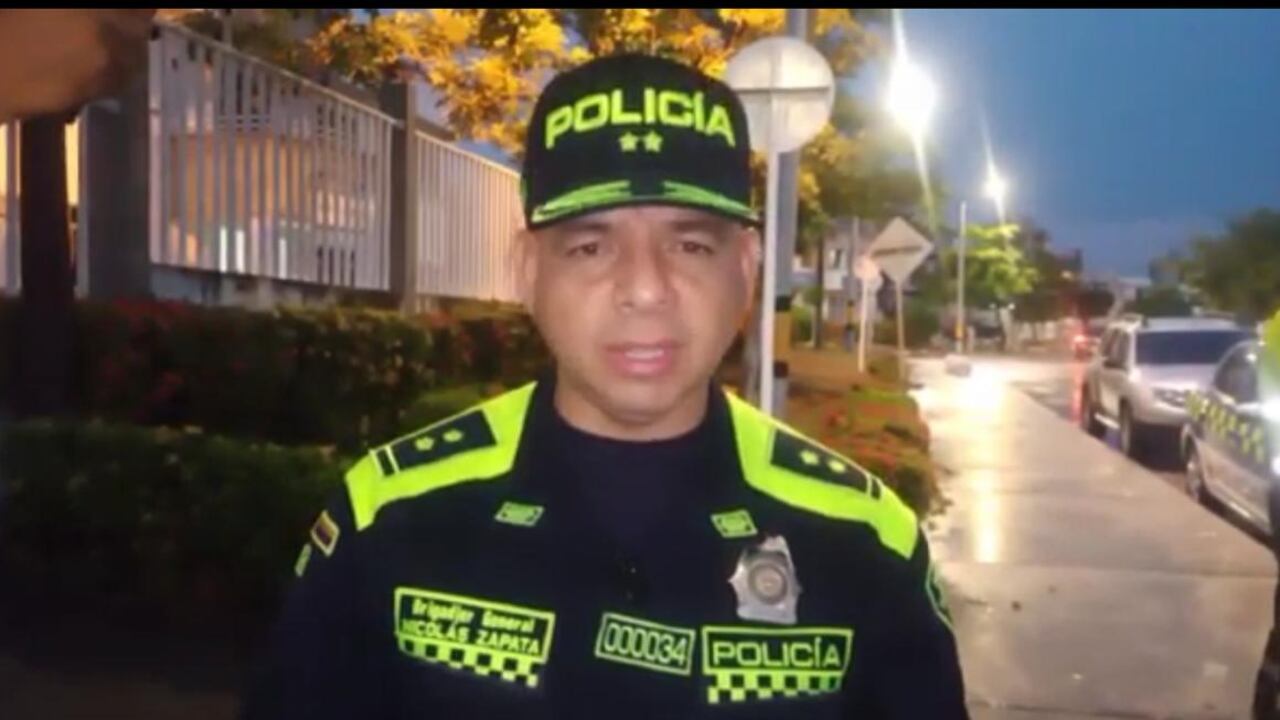 Brigadier general Nicolás Alejandro Zapata Restrepo, comandante de la Policía Metropolitana de Cartagena de Indias.