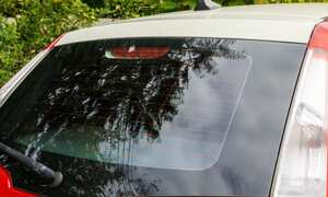 Vidrio trasero de los carros.