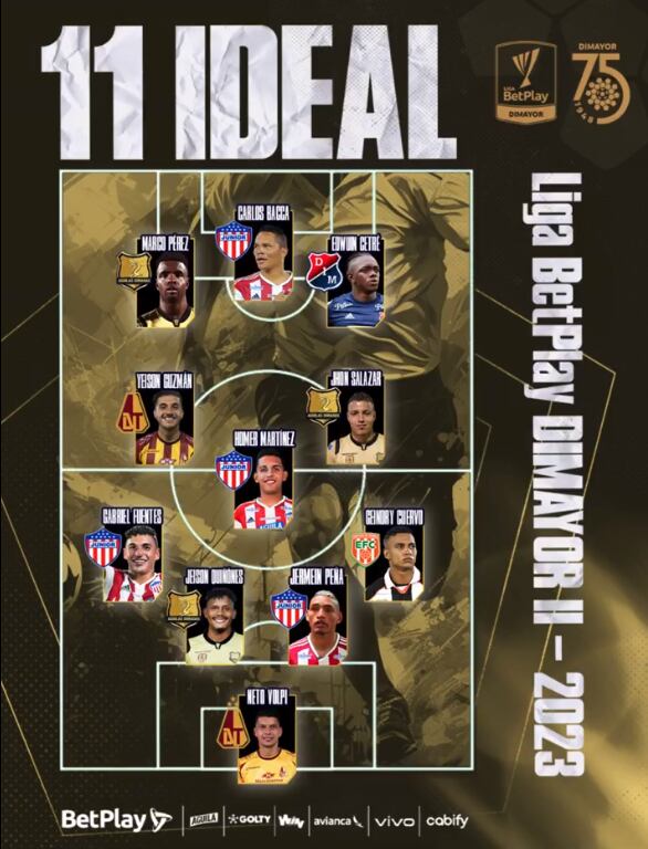 Once ideal de la Liga Betplay 2023-II