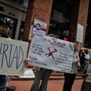 Plantón Antivacunas covid 19 en Ministerio de Salud