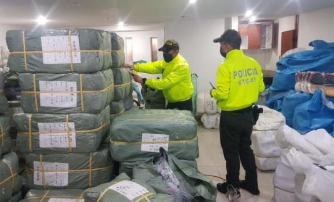 Autoridades desmantelaron una red dedicada al contrabando de textiles en Bogotá