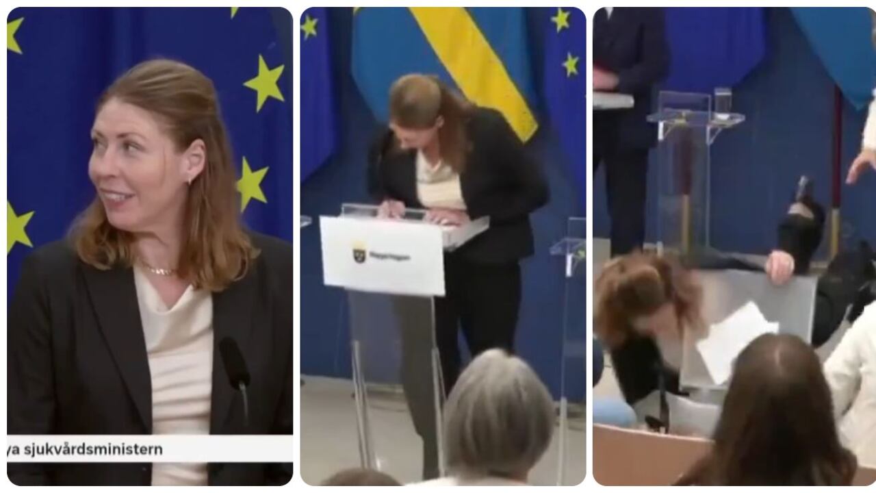 La ministra fue trasladada a otra habitación para ser atendida