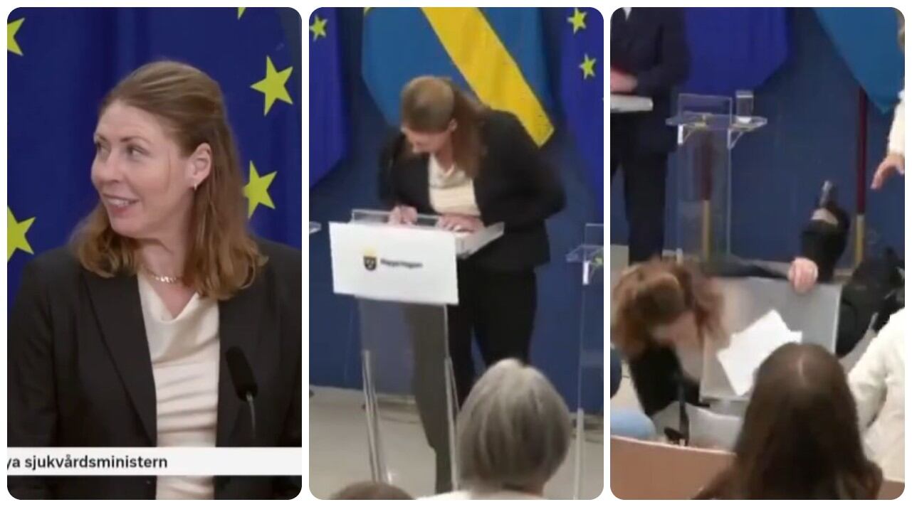 La ministra fue trasladada a otra habitación para ser atendida