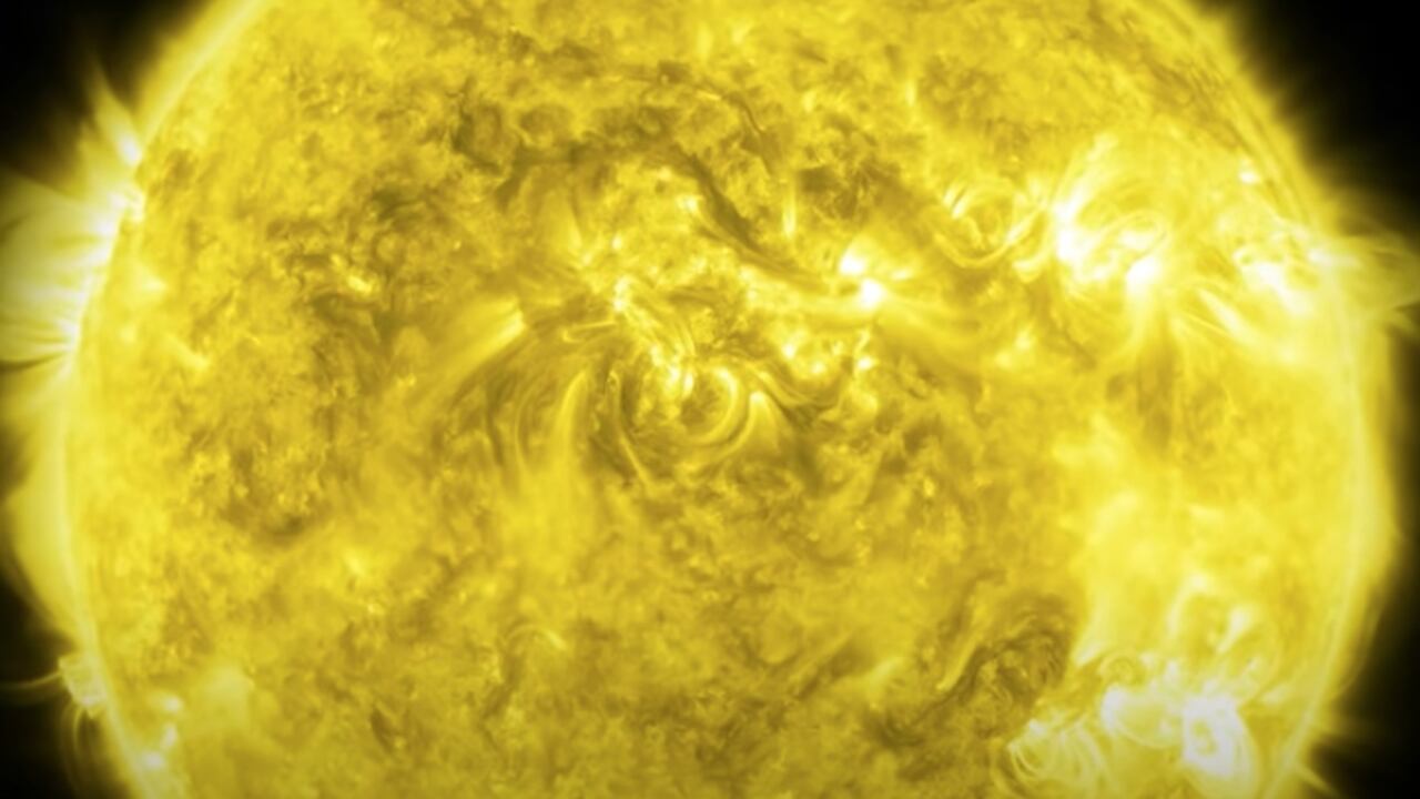 Imagen de la explosión solar registrada por la NASA