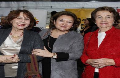 Magda de Ramírez, María Claudia Sarmiento y Teresa Zuleta.