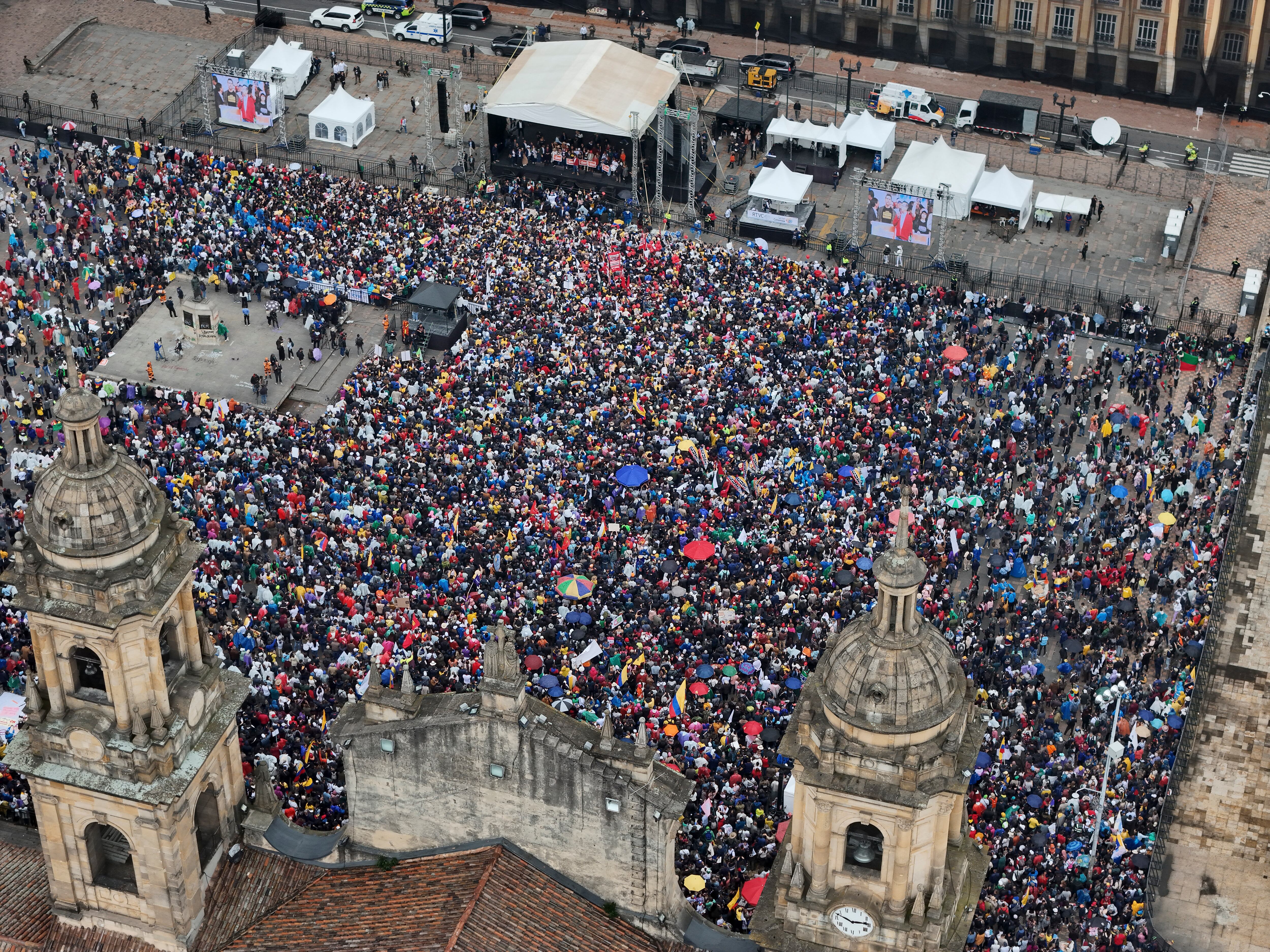 Marcha 18 marzo 2225 Gustavo Petro Plaza de Bolivar