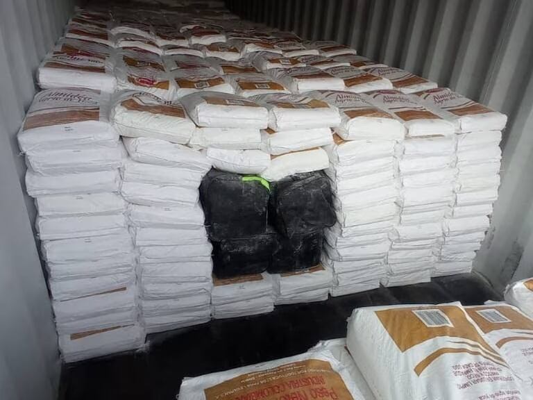 Cargamento de Cocaína camuflado en almidón de Yuca
