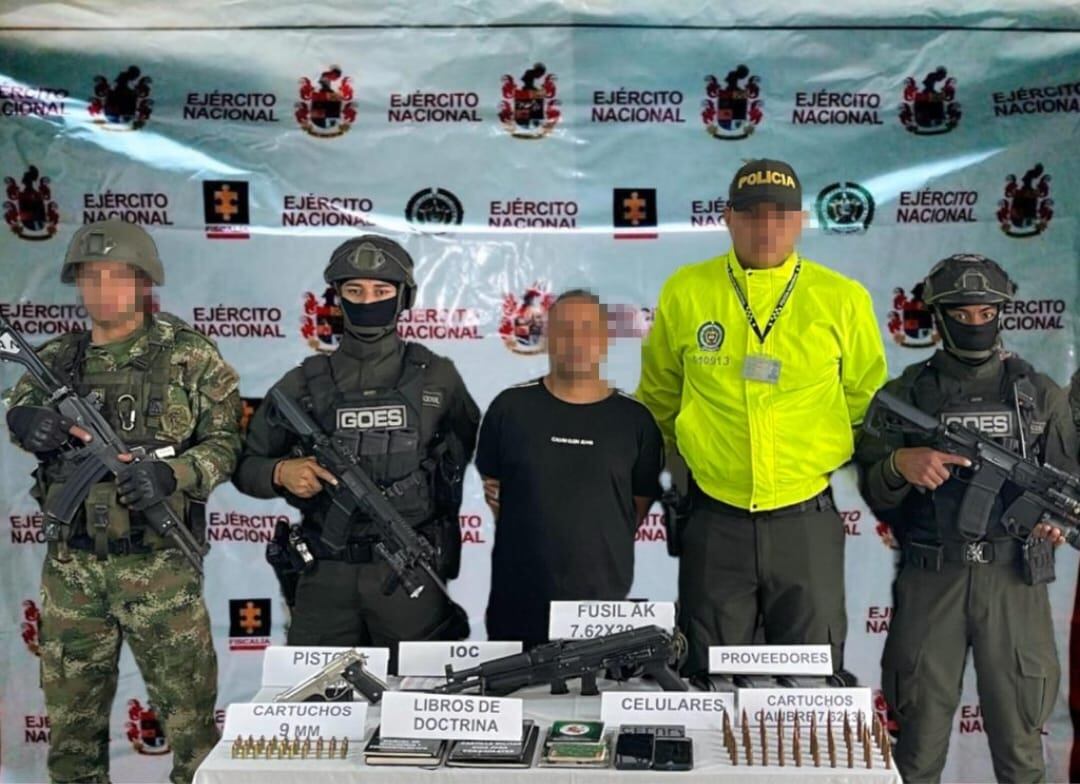 Captura alias El Paisa, presunto cabecilla de la subestructura Edwin Román Velásquez Valle, del Clan del Golfo.