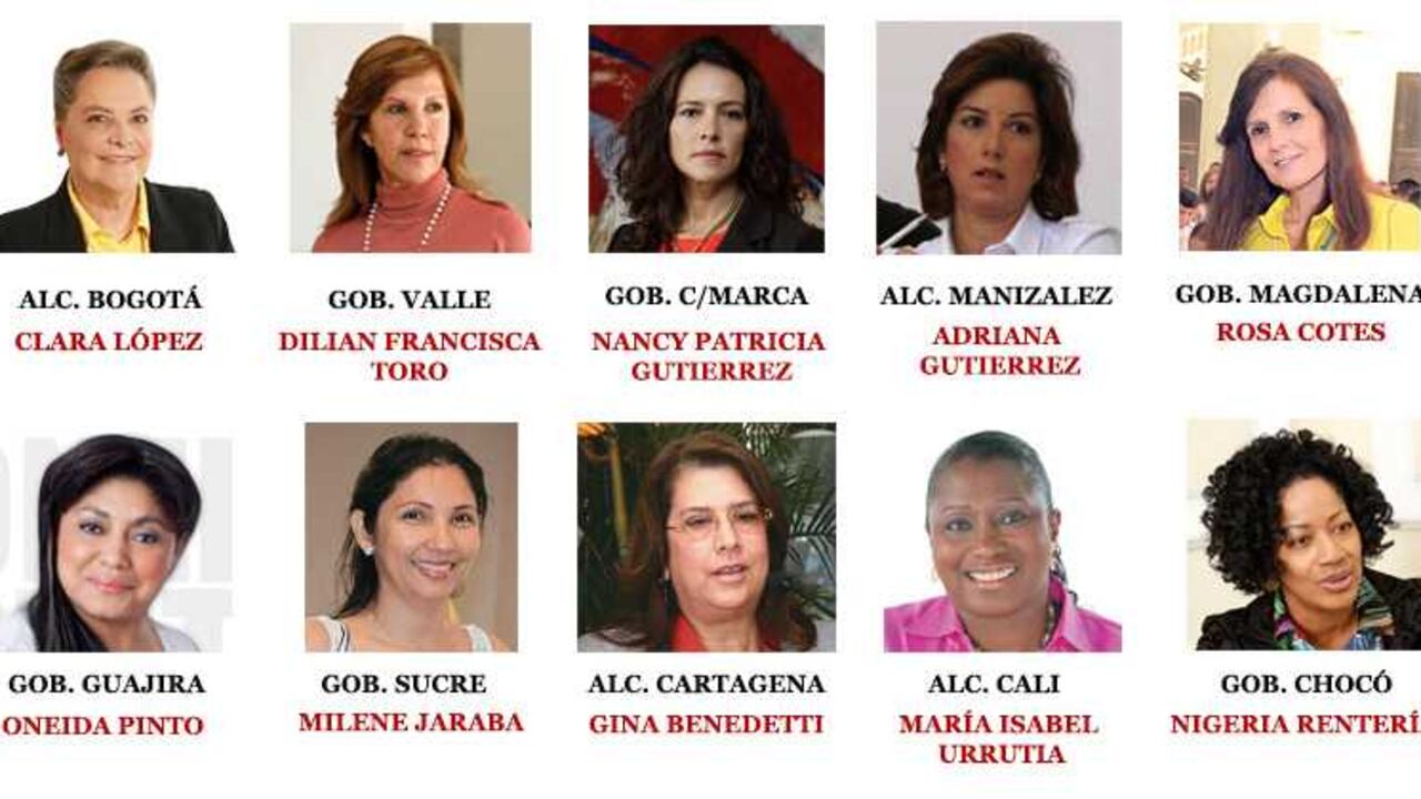 De los 155 candidatos que se inscribieron para las 32 gobernaciones, 24 son mujeres, es decir, sólo el 15,4 %.